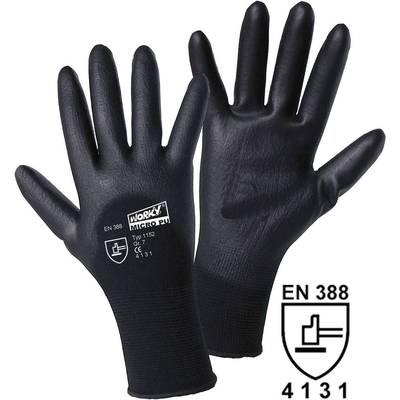 L+D worky MICRO black2 1152 Nylon Arbeitshandschuh Größe (Handschuhe): 11, XXL EN 388 CAT II 1 St.