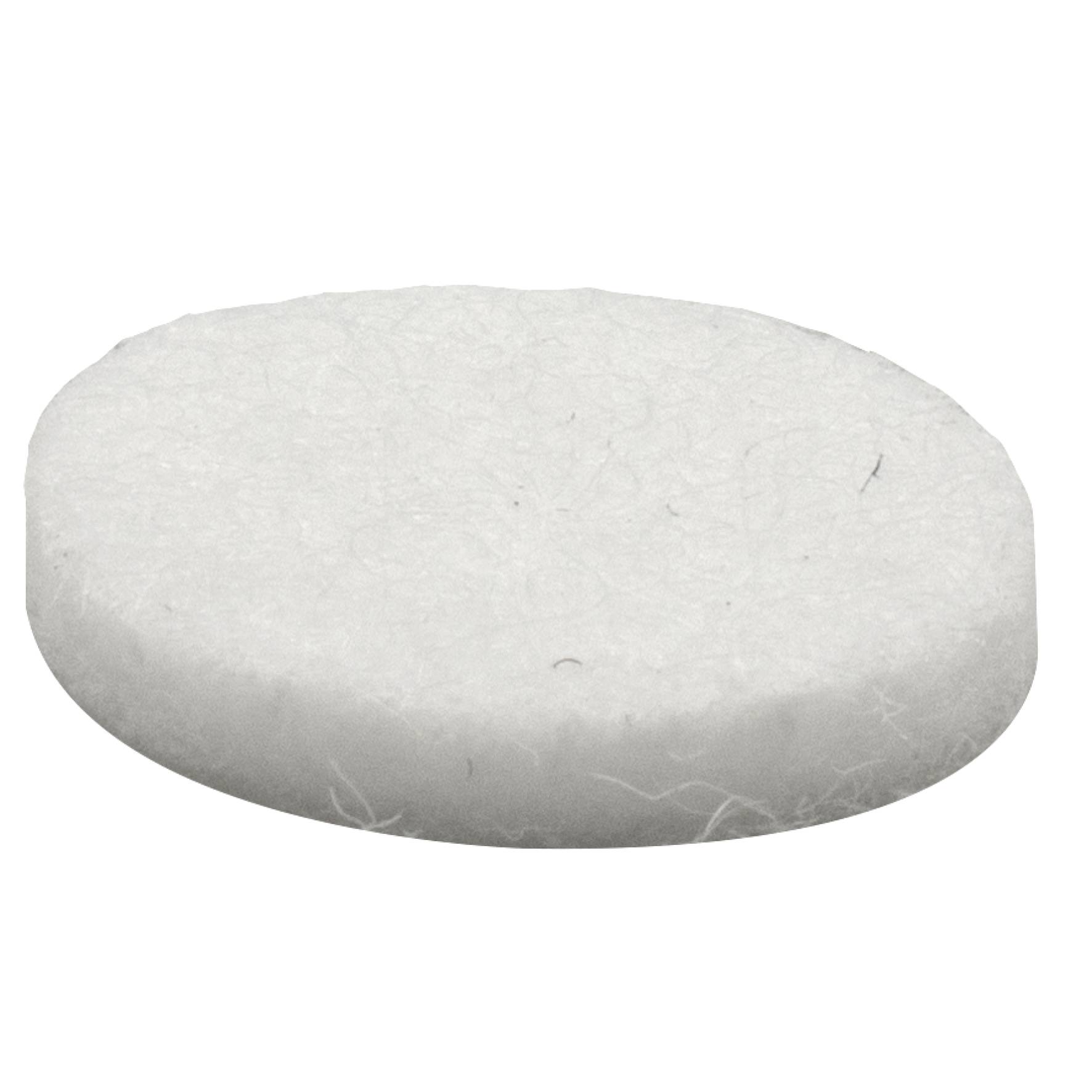 WAGNER Softfilz Pads 24tlg. - Ø 17 x 3 mm, selbstklebend, weiß, als Filzgleiter, Schutzpads oder zum Basteln - 15121799-0
