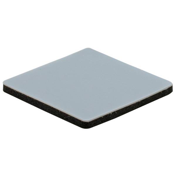 WAGNER PTFE Gleiter 16tlg.- 20 x 20 x 1,5 mm, Spezialkunststoff, selbstklebend, grau, als Gleitpad, robust - 16122099