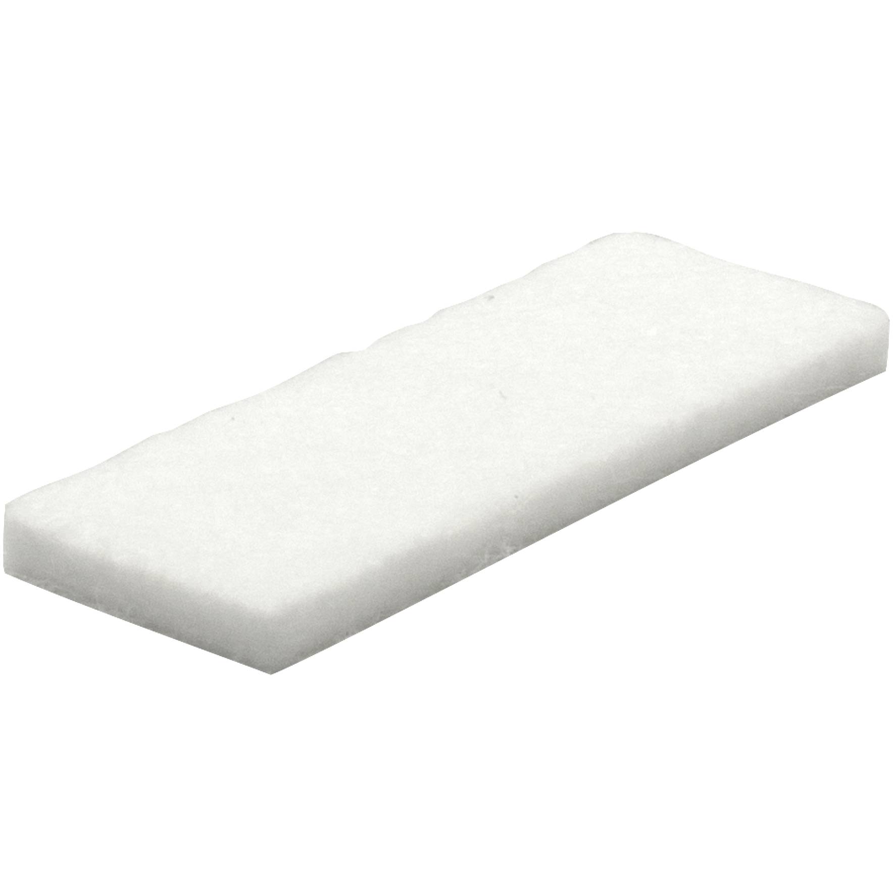WAGNER Filz Pad 12tlg. - 16 x 44 x 3 mm, selbstklebend, weiß, für Filzgleiter, Schutzpads oder zum Basteln - 15174499-0