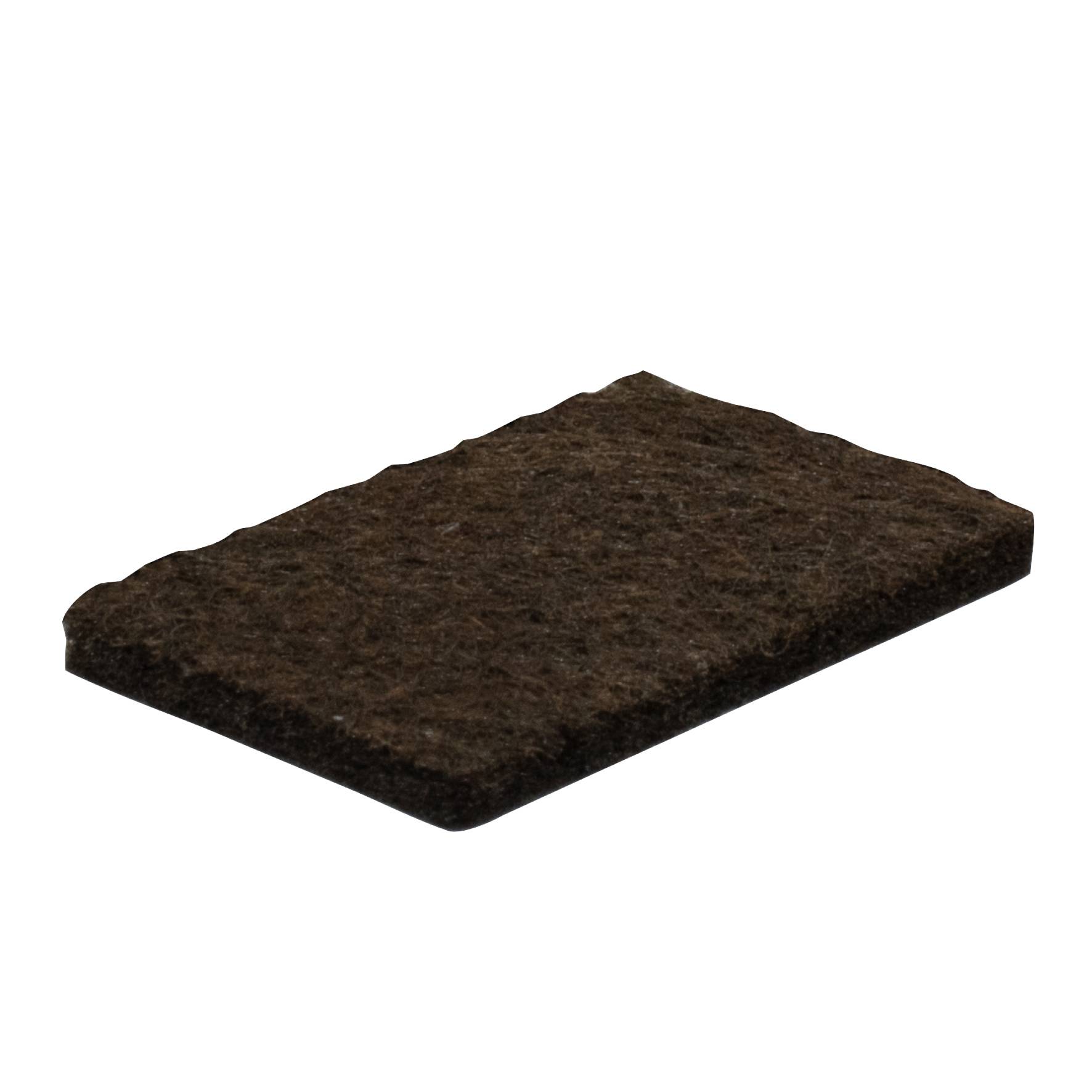WAGNER Filz Pad 12tlg. - 22 x 36 x 3 mm, selbstklebend, braun, für Filzgleiter, Schutzpads oder zum Basteln - 15173799-0