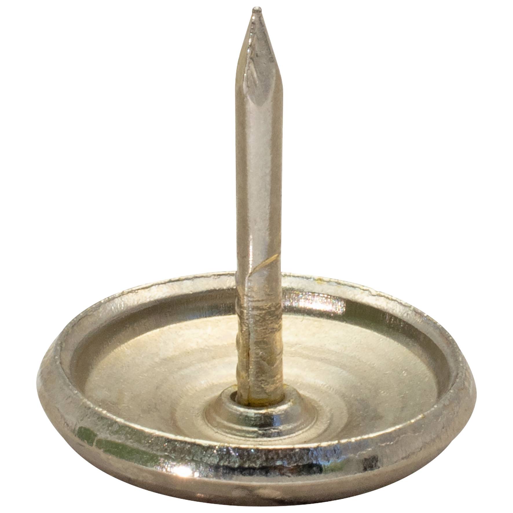WAGNER Nagelgleiter/Möbelgleiter 4tlg. - Ø 18 x 4/24 mm, Stahlgleiter, messing, zum Nageln, für robuste Böden - 15111799-0