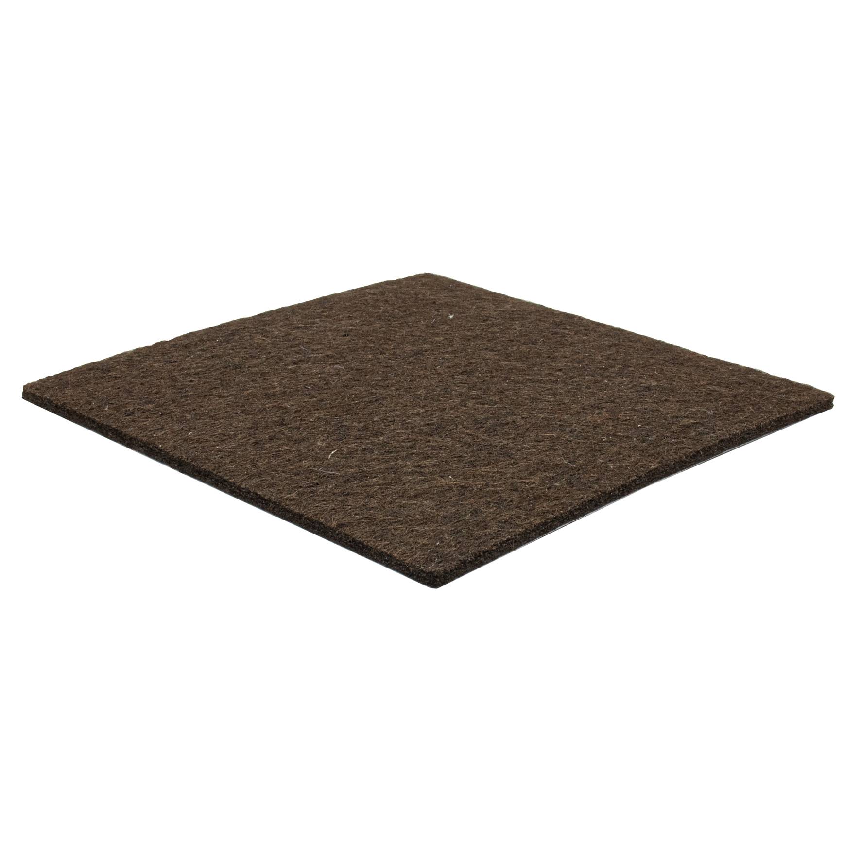 WAGNER Filz Pad - 100 x 100 x 3 mm, selbstklebend, braun, für Filzgleiter, Schutzpads oder zum Basteln - 15171299-0