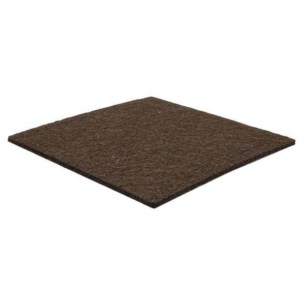 WAGNER Filz Pad - 100 x 100 x 3 mm, selbstklebend, braun, für Filzgleiter, Schutzpads oder zum Basteln - 15171299
