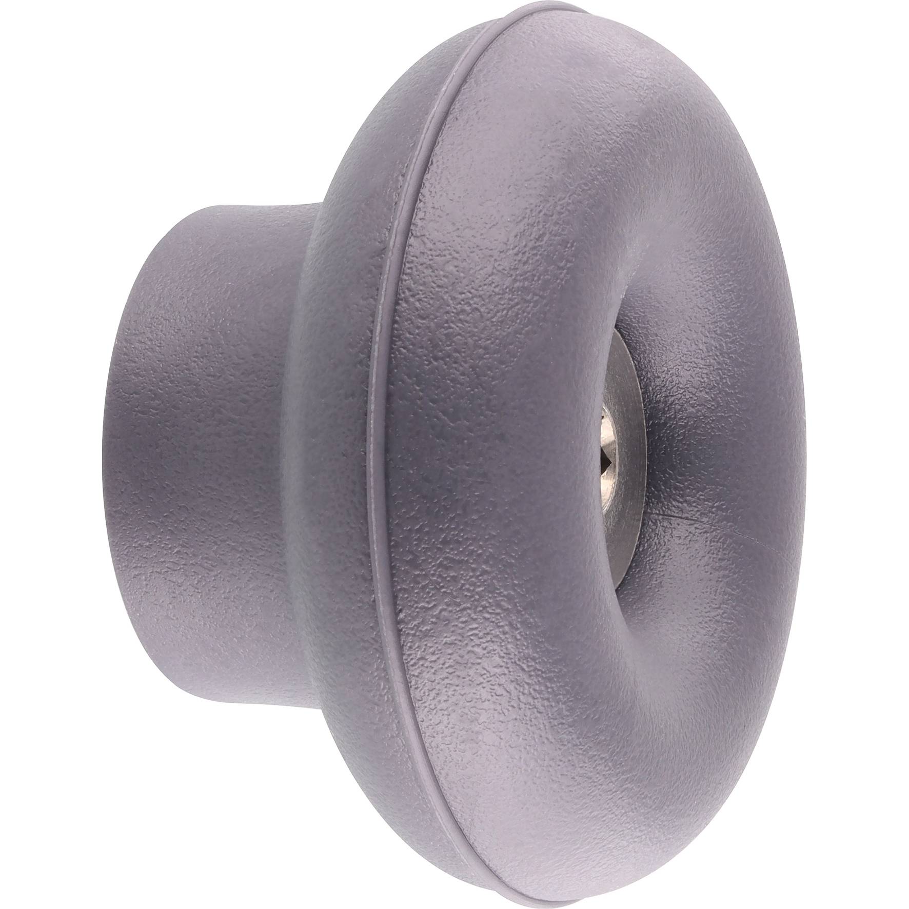 WAGNER hooks4home Wandhaken DOT - Ø 50 x 30 mm, Stahl & Kunststoff, grau - 17021221-0