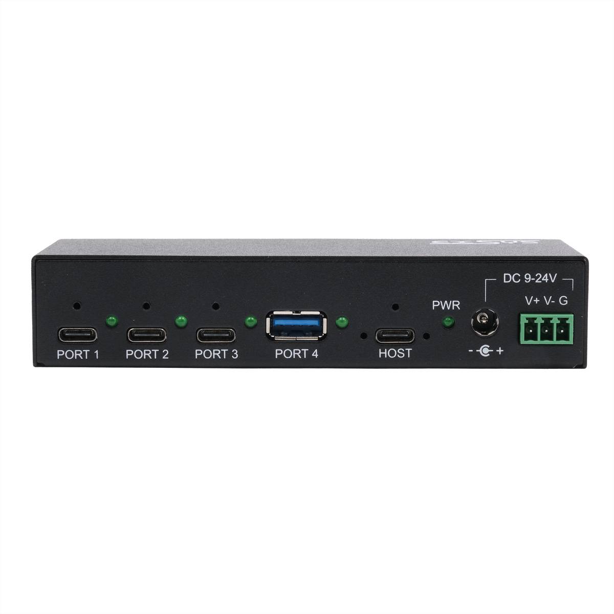 EXSYS EX-12293HMS 4 Port USB 3.2 Metall HUB 3x C- und 1x A-Anschlüsse-2