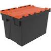 Mehrweg-Stapelbehälter LxBxH 600 x 400 x 400 mm schwarz/orange. 78539949 785399 49