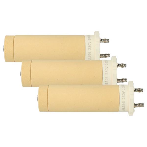 vhbw 3x Heizelement kompatibel mit Leister Triac S | BT, AT, ST Heißluftschweißpistole - 1000 W, Keramik Heizkern, 3 x 3