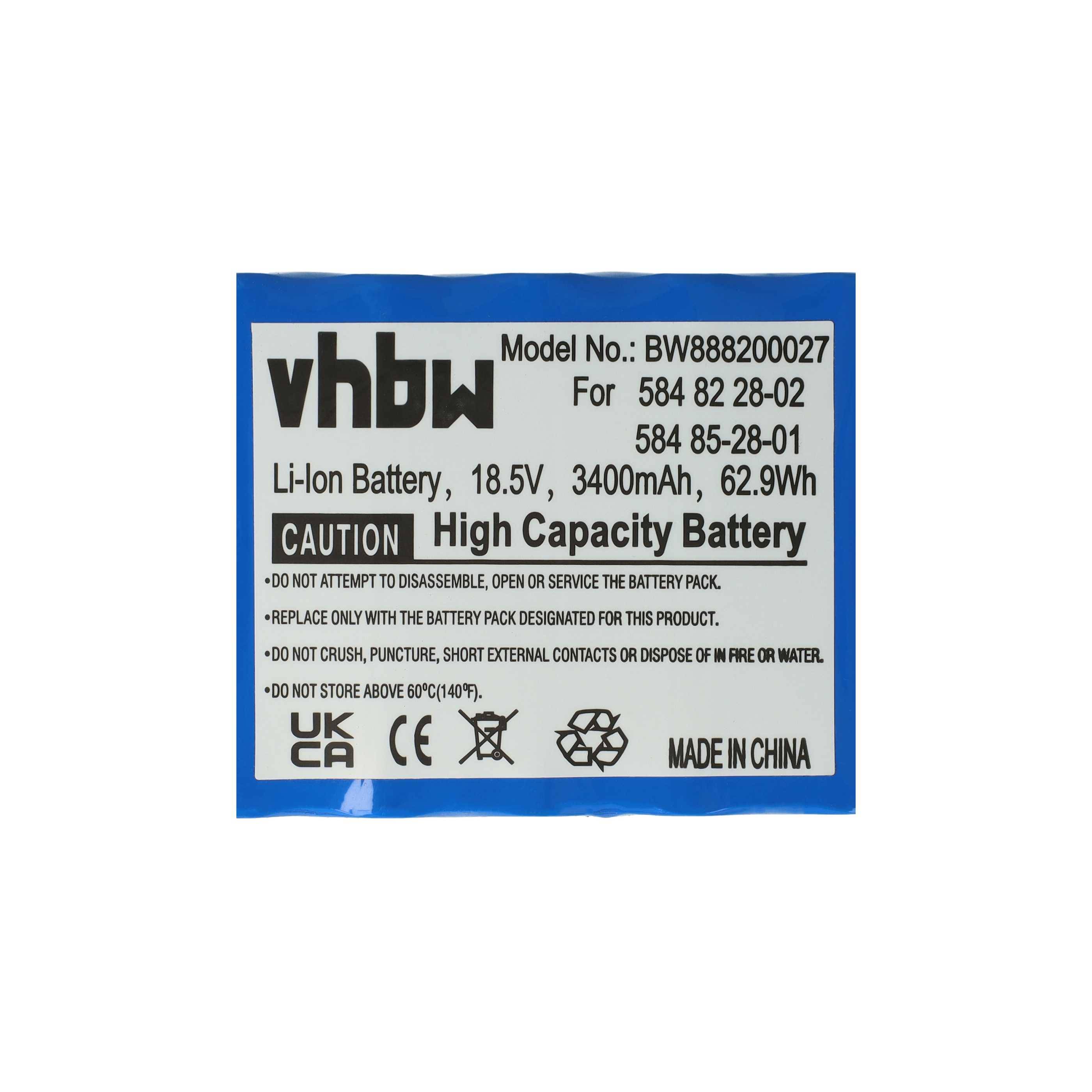 vhbw 2x Akku kompatibel mit Gardena Sileno + R130Li | Sileno + R130LiC, Sileno + R160Li, Sileno City 250 15001-4