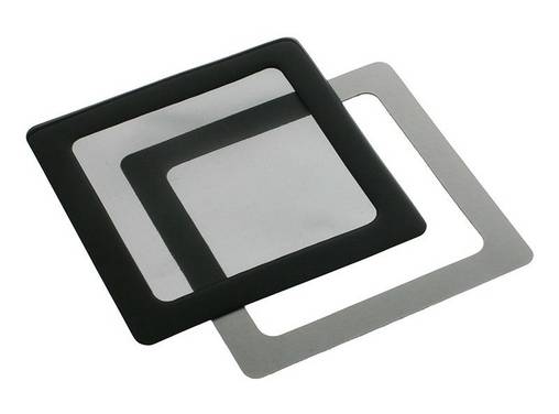 Dust filter 120mm, square - black/black