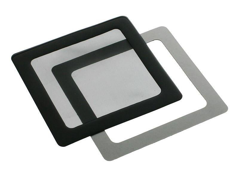 Dust filter 120mm, square - black/black-0