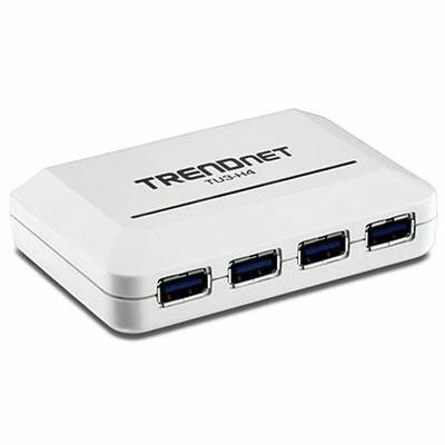 TRENDnet USB-HUB 4-port High Speed USB 3.0 mit Netzteil
