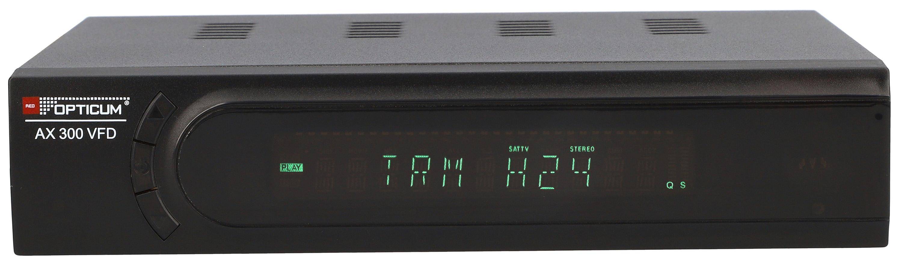 RED OPTICUM DVB-S2 HDTV-Receiver AX 300 VFD-1