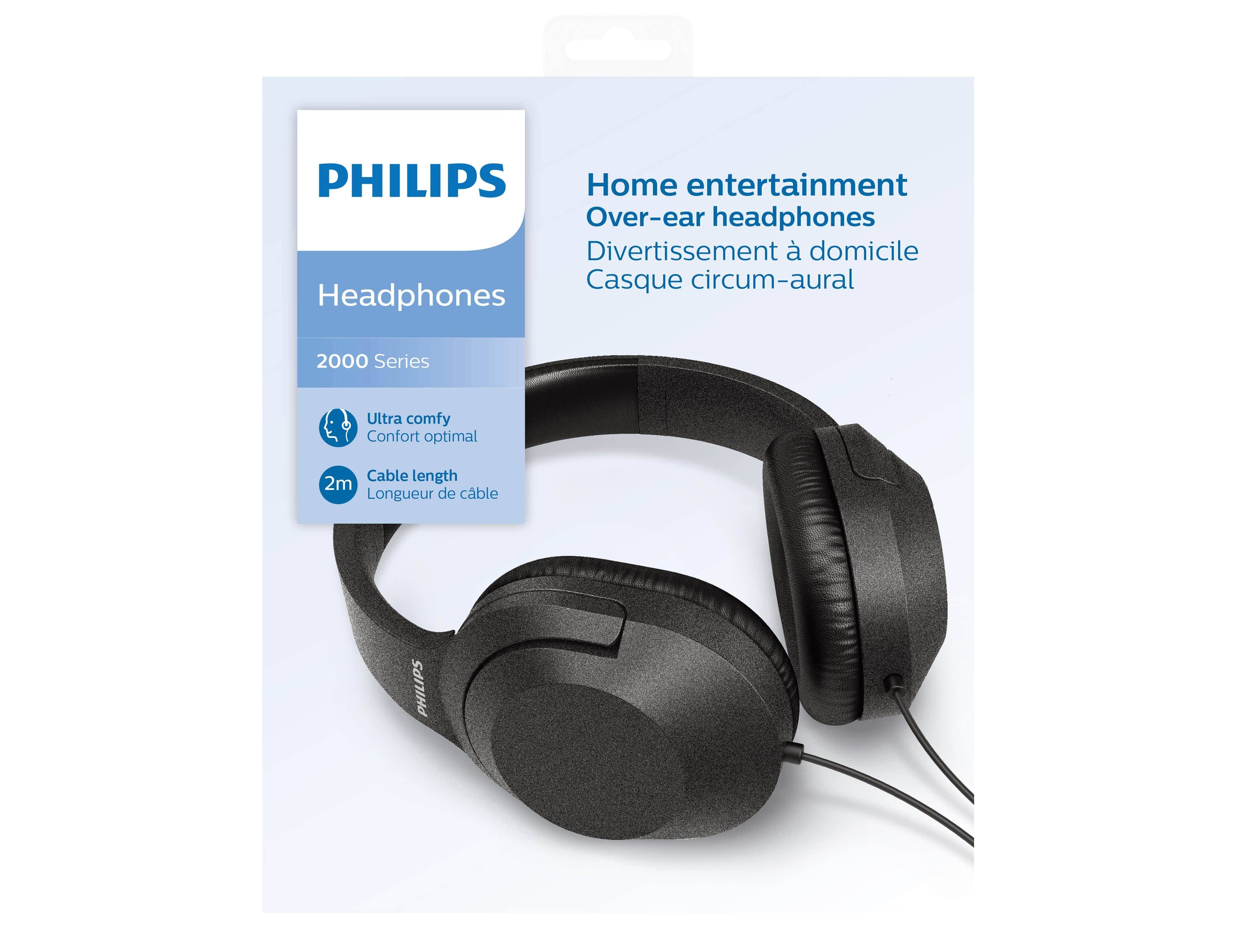 Symbolbild für Philips TAH2005BK - Kopfhörer - ohrumschließend - kabelgebunden - 3,5 mm Stecker - Geräuschisolierung
