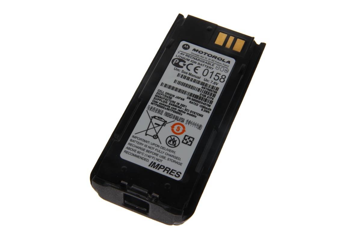 Motorola IMPRES Li-Ion Batterie 1250mAh IECEX ATEX NNTN8570C-0