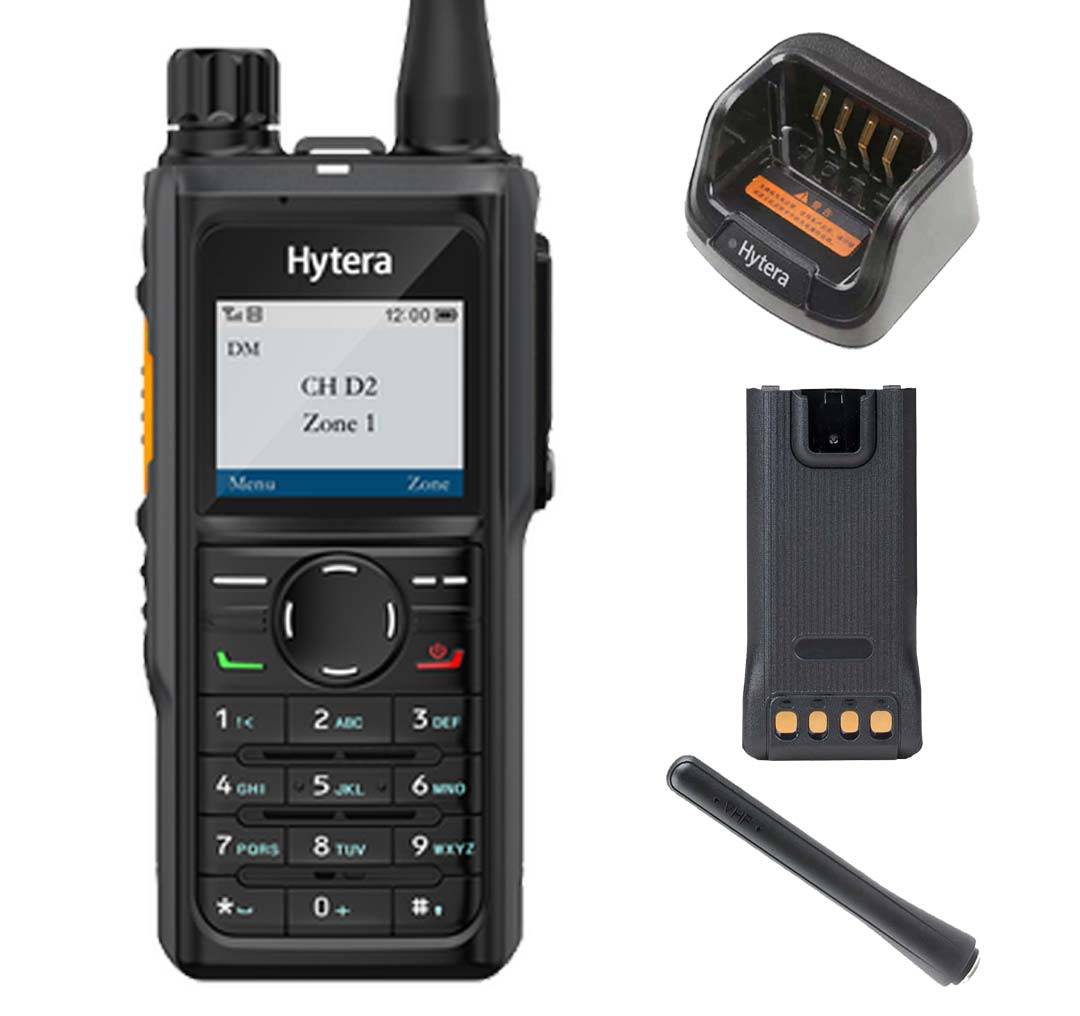 SET Hytera HP685 UHF 400-527MHz GPS Bluetooth Batterie Ladegerät Antenne AN0435H13 HP685BTUm-0