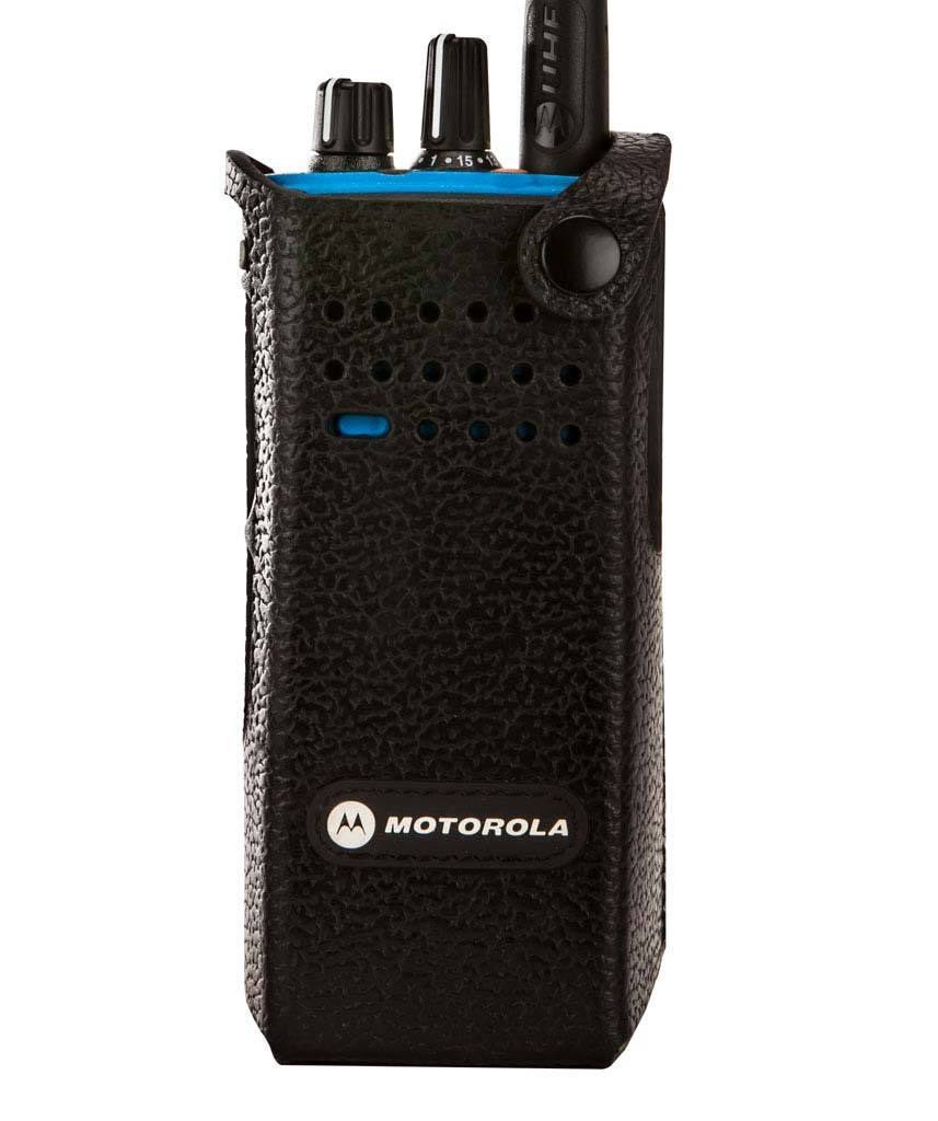 Motorola Feste Ledertasche mit 2.5 Zoll drehbarer Gürtelschlaufe für Funkgeräte ohne Display PMLN6096A-3