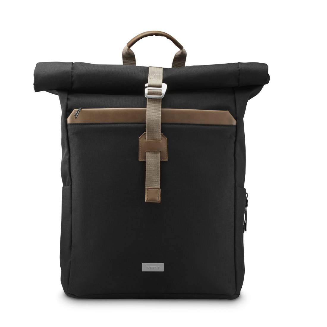hama 00222023 Laptop-Rucksack "Silvan", Rolltop, bis 41 cm (16.2"), 22 l, Schwarz