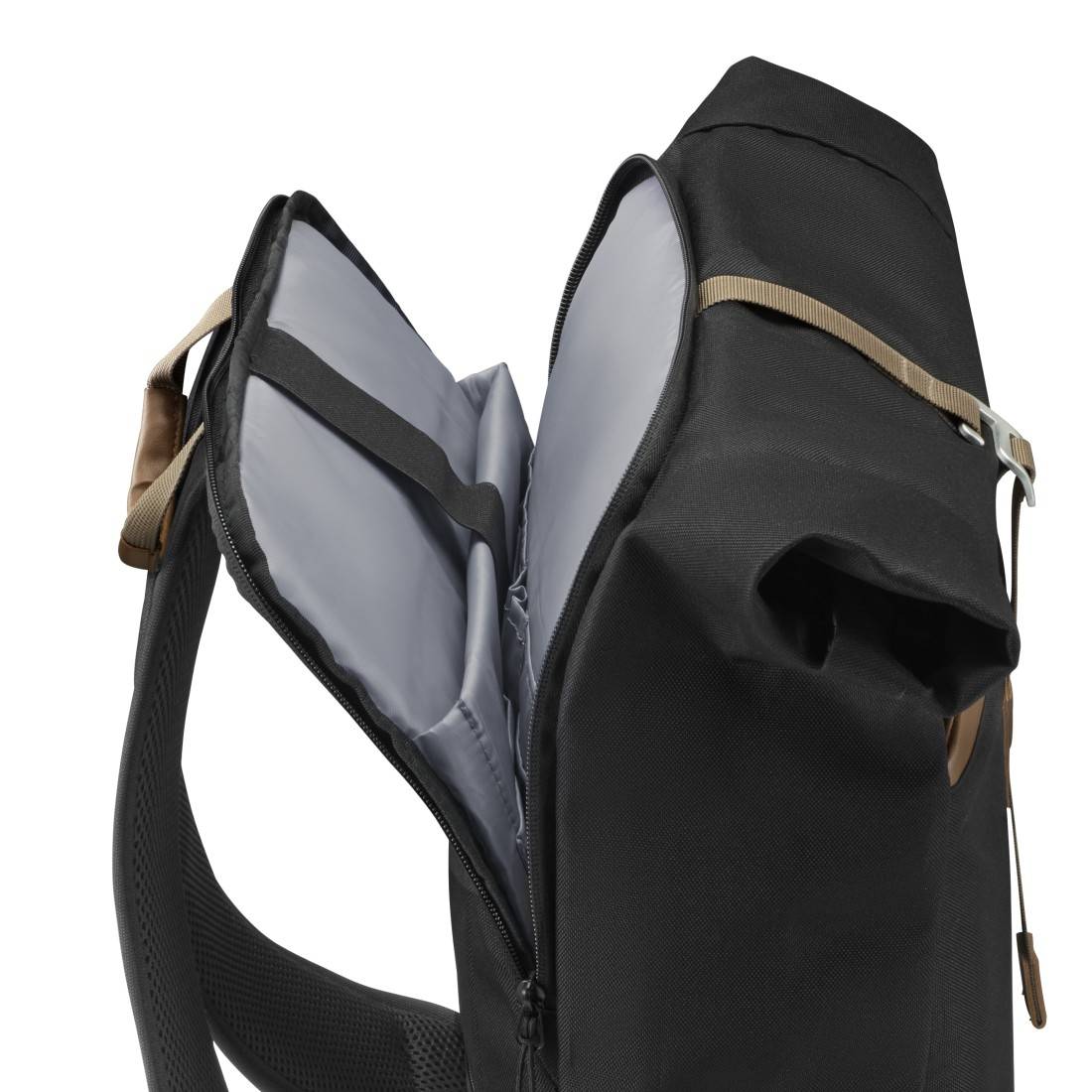hama 00222023 Laptop-Rucksack "Silvan", Rolltop, bis 41 cm (16.2"), 22 l, Schwarz-3