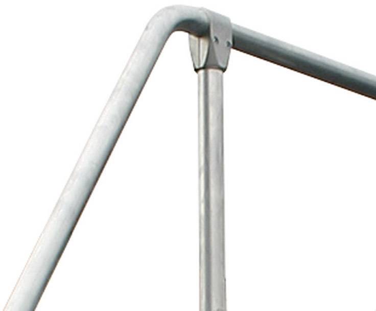 Krause 820136 Aluminium Podestleiter fahrbar Arbeitshöhe (max.): 2.7 m Silber DIN EN 131, BGI 637, BGI 694, BGV-D 36 30 -4