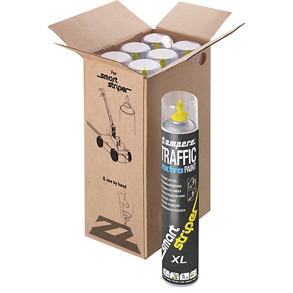 Markierfarbe Traffic extra Paint® XL Inhalt 750 ml VE 6 Dosen gelb. Ampere Deutschland GmbH 78591949-2