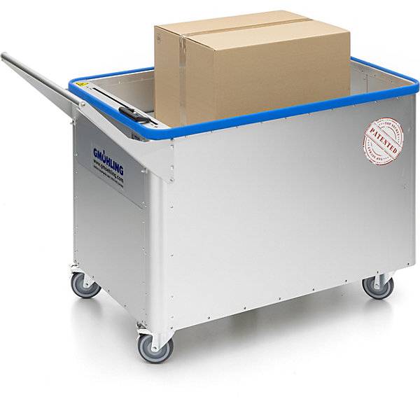 Federbodenwagen verstellbare Federkraft Oberfläche eloxiert Volumen 480 l mit Quick Grip. Gmoehling-3