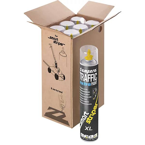 Markierfarbe Traffic extra Paint® XL Inhalt 750 ml VE 6 Dosen orange. Ampere Deutschland GmbH 78592349-3
