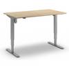 Schreibtisch Atlanta Trend elektrisch höhenverstellbar gerade BxT 1400 x 800 mm Eiche/silber. TAKKT Industrial