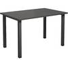 Mehrzwecktisch DUO-U gerade Platte Tiefe 800 mm Breite 1200 mm dunkelgrau schwarz. TAKKT Industrial &