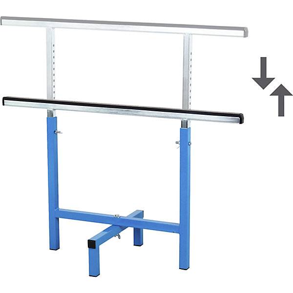 Arbeitsbock höhenverstellbar Hubbereich 655 - 1030 mm lichtblau RAL 5012. TAKKT Industrial & Packaging GmbH-4