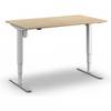 Schreibtisch Atlanta Trend elektrisch höhenverstellbar gerade BxT 1400 x 800 mm Eiche/weiß. TAKKT Industrial &