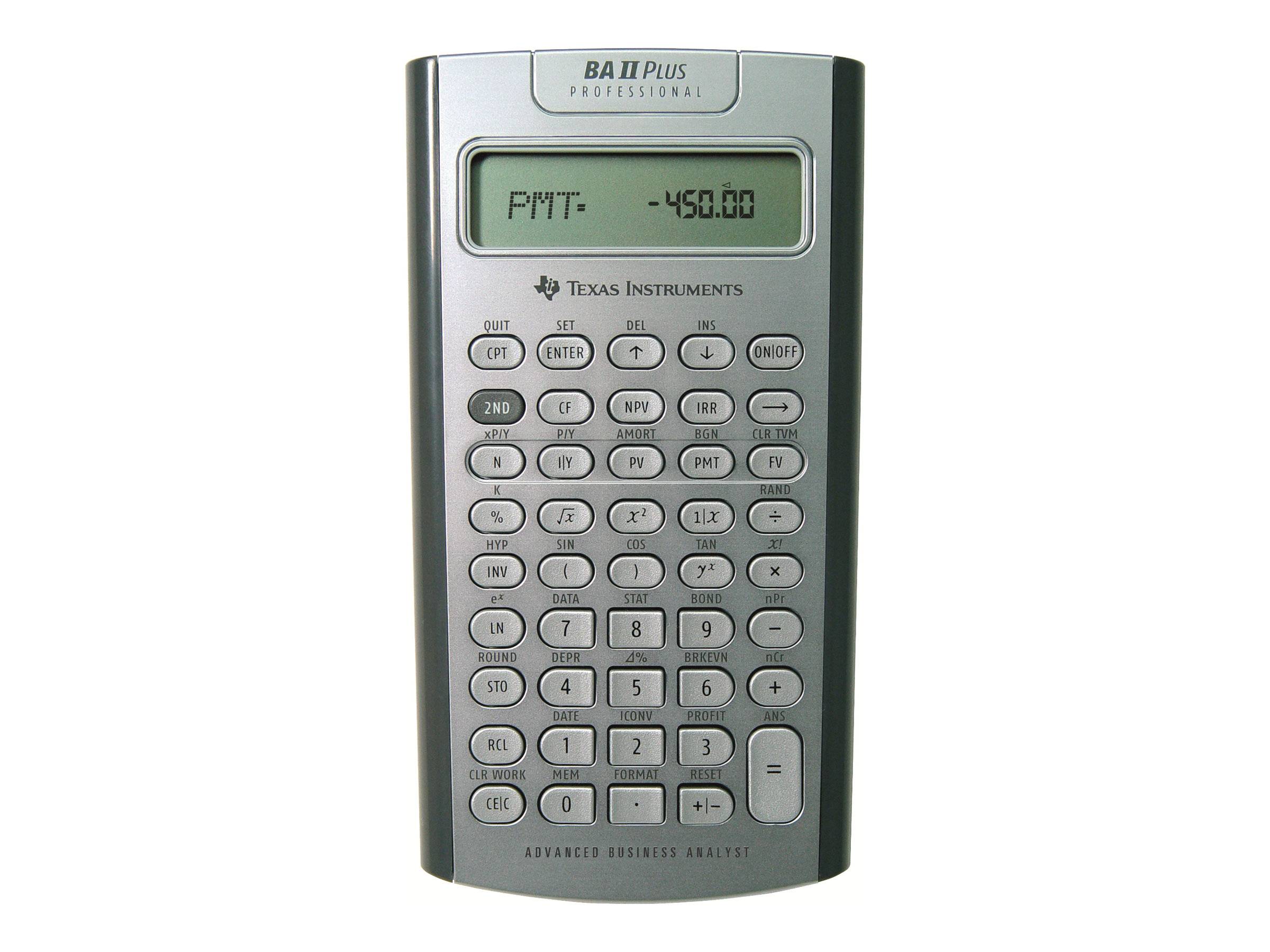 TI BAII PLUS PROFESSIONAL - Finanz-Taschenrechner-0