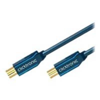 ClickTronic Casual Series - HF-Kabel - F-Stecker männlich zu F-Stecker weiblich
