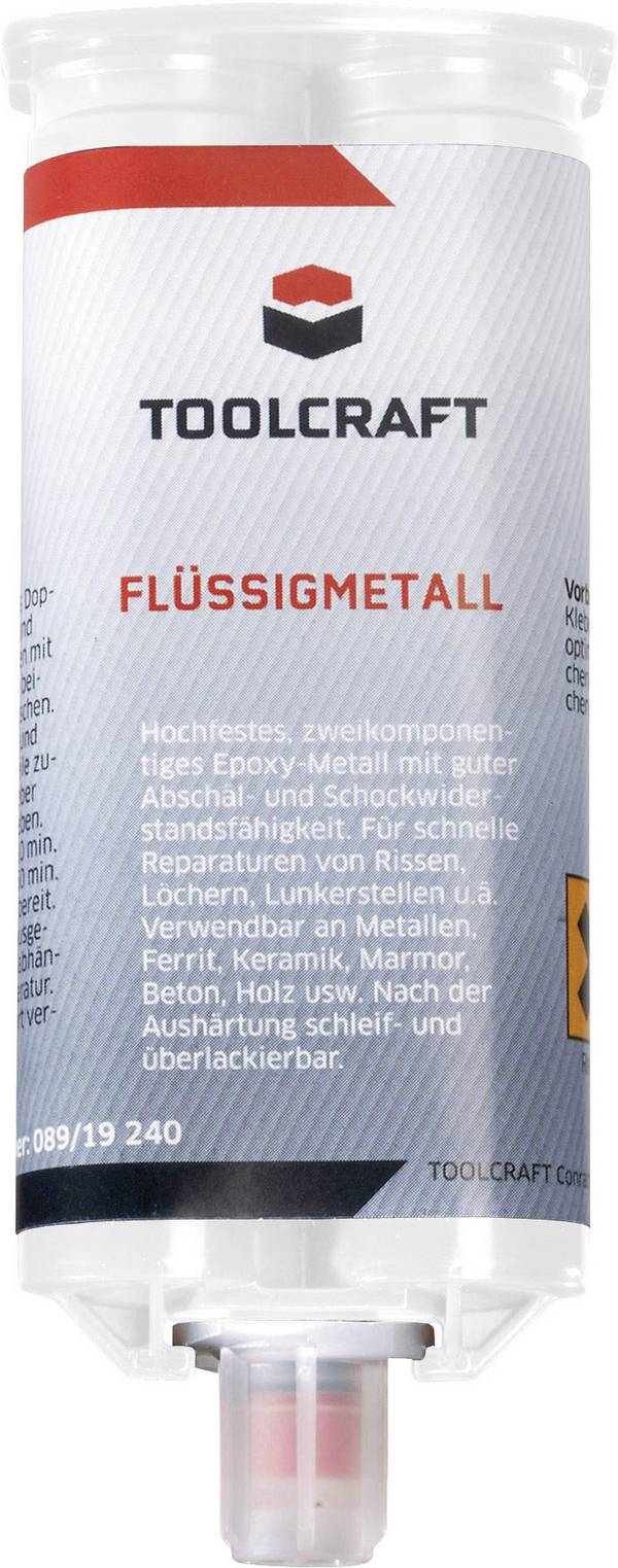 TOOLCRAFT Flüssigmetall Zwei-Komponentenkleber FLM.K50 50 g