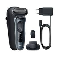 Braun Series 6 61-N1200s, Folienschaber, Schwarz, Edelstahl, Tasten, Schwarz, LED-0