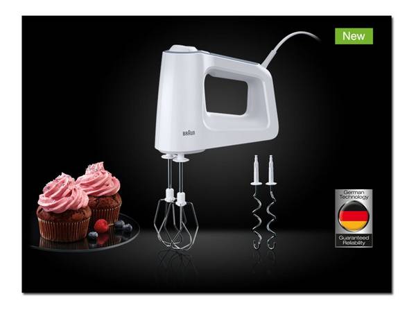 Braun HM3000 Handmixer 450W 2 Knethaken
