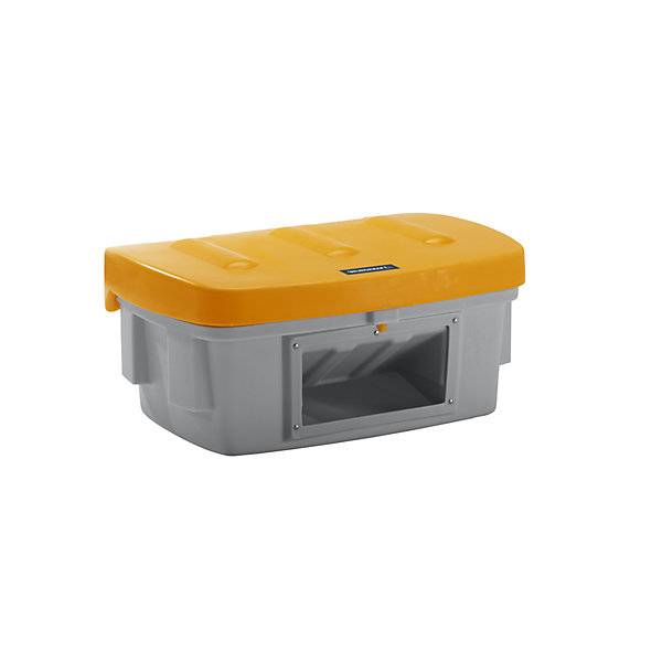 Universal- und Streugutbehälter mit Entnahmeöffnung 100 l Deckel orange. TAKKT Industrial & Packaging GmbH