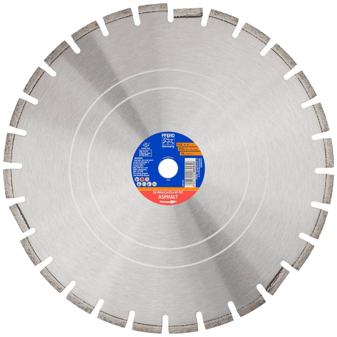 Diamantwerkzeuge für die Bauindustrie DS 450X3,2X25,4 AS PSF-0