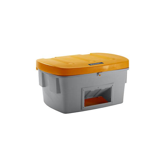 Universal- und Streugutbehälter mit Entnahmeöffnung 550 l Deckel orange. TAKKT Industrial & Packaging GmbH-0