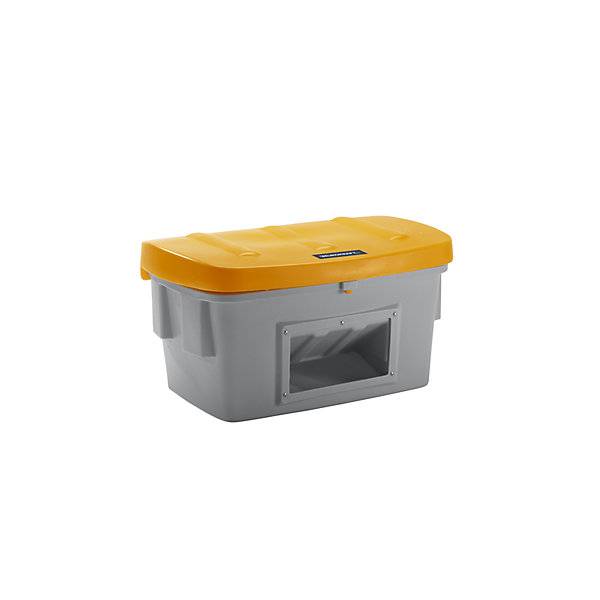 Universal- und Streugutbehälter mit Entnahmeöffnung 400 l Deckel orange. TAKKT Industrial & Packaging GmbH