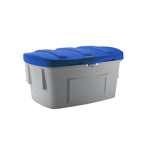 Universal- und Streugutbehälter ohne Entnahmeöffnung 1000 l Deckel blau. TAKKT Industrial & Packaging GmbH