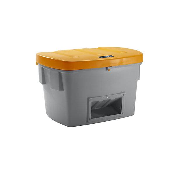 Universal- und Streugutbehälter mit Entnahmeöffnung 700 l Deckel orange. TAKKT Industrial & Packaging GmbH-0