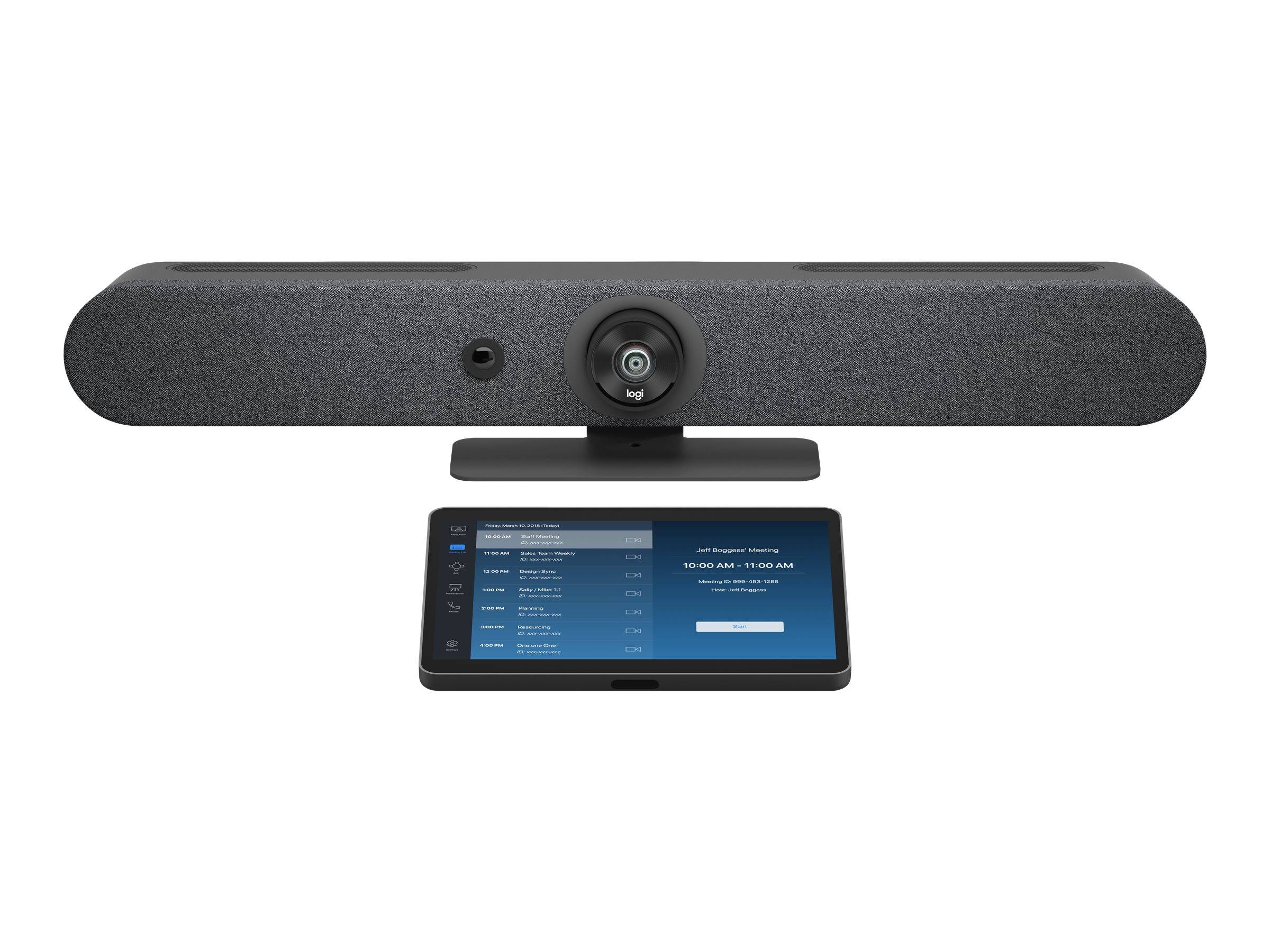Logitech For Zoom Rooms Appliances Small Room - Kit für Videokonferenzen (Videoleiste, Touch-Controller)-0