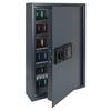 HMF Schlüsseltresor mit Zahlencode, Schlüsselsafe mit Elektronikschloss, 132 Haken, 66,5 x 43 x 13 cm, Anthrazit