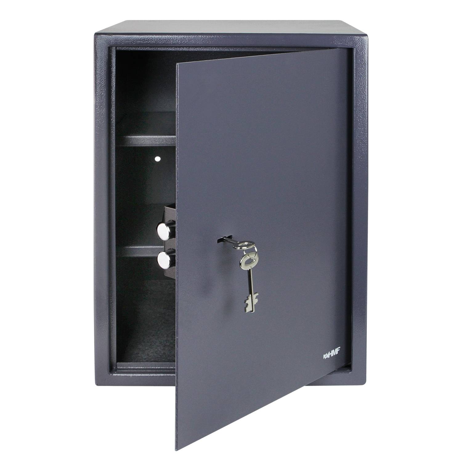 HMF 49205-11 Tresor mit Doppelbartschloss, Möbeltresor, 35 x 50 x 31 cm, Anthrazit-0