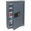 HMF Schlüsseltresor mit Zahlencode, Schlüsselsafe mit Elektronikschloss, 108 Haken, 66,5 x 43 x 13 cm, Anthrazit