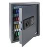 HMF Schlüsseltresor mit Zahlencode, Schlüsselsafe mit Elektronikschloss, 71 Haken, 46 x 36 x 12 cm, Anthrazit