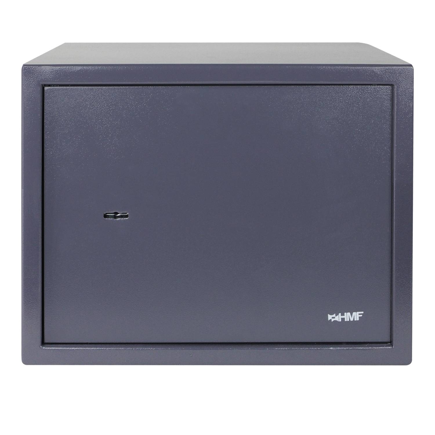 HMF 49203-11 Safe Tresor mit Schlüssel, Möbeltresor | 38 x 30 x 30 cm | Anthrazit-1