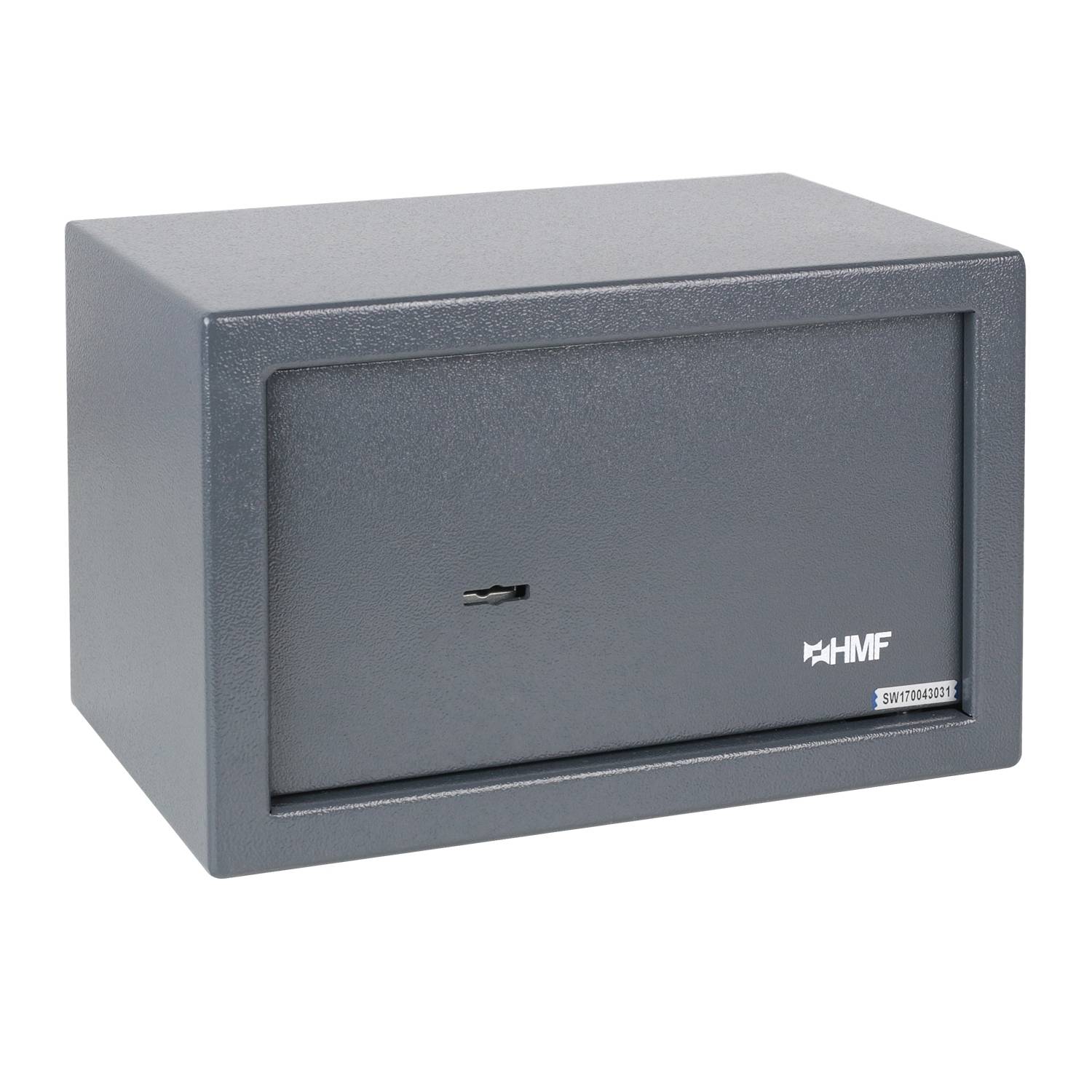 HMF 49200-11 Safe Tresor mit Schlüssel, Möbeltresor | 31 x 20 x 20 cm | Anthrazit-1