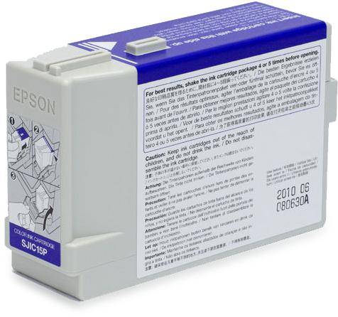 SJIC15P ink cartridge for TM-C3400 and TM-C610 3 colours-0